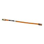 Gas Connector, 5/8" OD x 1/2" ID, 24" Long