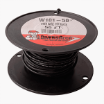 50' Black Stranded Copper Wiring, 10 Gauge