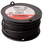 50' Black Stranded Copper Wiring, 8 Gauge