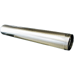 10" x 60" Galvanized Round Snaplock Pipe, 30 ga