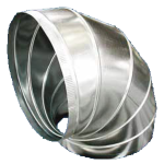 6" 90 Degree Elbow, 28 Gauge