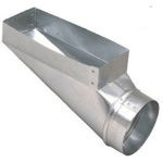 Register Boot, Center-End, 90 Deg, #202R, 12 x 4 x 6"