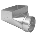 Register Boot, Center-End, 90 Deg, #203P, 10 x 4 x 5"