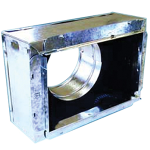 Register Box 4" Tall w/ Snap Rail Flange, #641, 12 x 6 x 6"