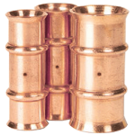 RLS Copper Press Coupling (Crimp), 1-1/8"