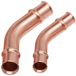 RLS Copper Press 45 deg Elbow (Crimp), 3/8"