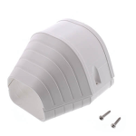 Fortress End Fitting, 4.5", White