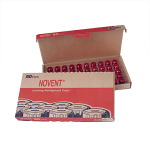 Novent Pink R-410A Refrigerant Locking Caps, 5/16", 50 Pk