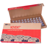 Novent Silver Universal Locking Refrigerant Caps, 1/4", 50 pk