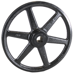1 Groove Fixed Sheave, 1" Bore, 1/4" x 1/8" Keyway