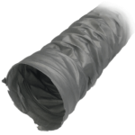 Rheia Non-Indulated Flex Duct, 4"x300 Gray Vinyl R8 Box