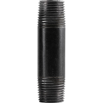 Black Steel Pipe, Cut Length, 1/2 x 48"