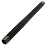 Black Steel Pipe, Cut Length, 1/2 x 72"