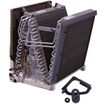 Flex Coil w/ Drainpan, 2R/18/14.5, Alum, Up