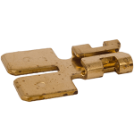Tab Adapter Terminal, 1 Female, 2 Male, WYE, 100/pk