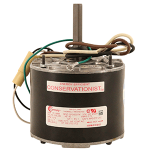 Condenser Fan Motor, 1/8-1/12 hp, 1075 rpm, Reversible, 208/230V, 70C