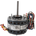 Blower Motor, 1/4 hp, 1075 rpm, 3-Speed, Reversible, 115V