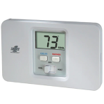 Large Display Thermostat w/ Temperature Control, 1H/1C
