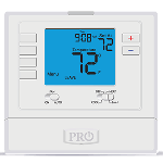 4" Blue Backlight Thermostat, 5-1-1 Day, 2H/1C HP