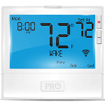 8" Wi-Fi Blue Backlight Thermostat, 7 Day, 2H/2C, 5H/3C HP