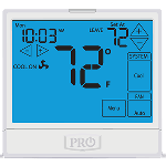 13" Touch Screen Thermostat, 7 Day or 5-1-1 Day, 1H/1C