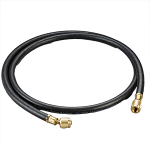 Plus II, 60" Charging Hose, 1/4" HCA Straight x Angle